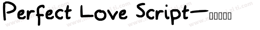 Perfect Love Script字体转换
